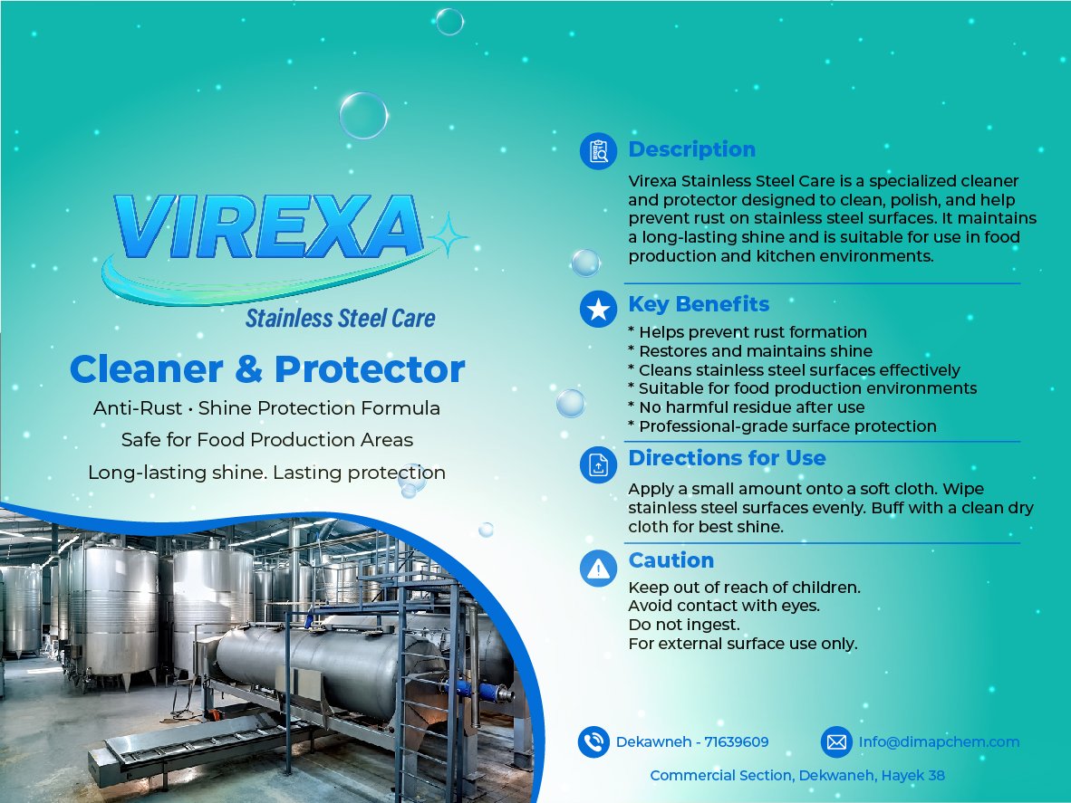 Virexa Stainless Steel Care